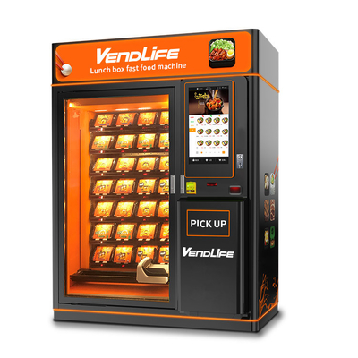 Automatic Hot Food Vending Machines , 1840mm Wide 4G Fresh Meal Vending Machine