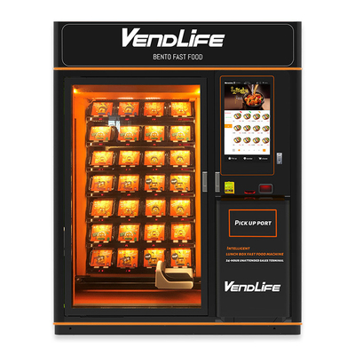 Automatic Hot Food Vending Machines , 1840mm Wide 4G Fresh Meal Vending Machine