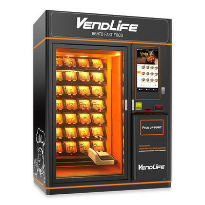 Automatic Hot Food Vending Machines , 1840mm Wide 4G Fresh Meal Vending Machine
