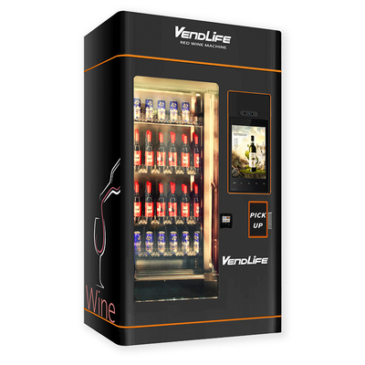 Antitheft Beer And Wine Vending Machines 900W Power With Refrigerator