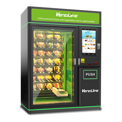 1.8kw Fresh Food Vending Machines , 200pcs piestro pizza vending machine